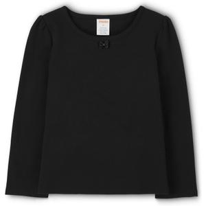 Gymboree Girls and Toddler Long Sleeve Basic Layering Shirt (6, Black)