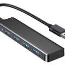 USB 3.0 Hub, VIENON 4-Port USB Hub USB Splitter USB Expander for Laptop, Xbox, Flash Drive, HDD, Console, Printer, Camera,Keyborad, Mouse(Not for Charging)