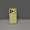 Vooii Magnetic for iPhone 17 Pro Case, Compatible with Magsafe (Premium Liquid Silicone) (Integrated Camera Control Button) Full Body Protective Anti-Scratch Microfiber Lining 6.3", Creamy Yellow