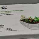 Plant & Plot Galvanized Raised Garden Beds Outdoor // 8×4×1 ft (2-Pack) Planter Raised Beds for Gardening, Vegetables, Flowers // Large Metal Garden Box // Patented Tool-Free Design (Turquoise)