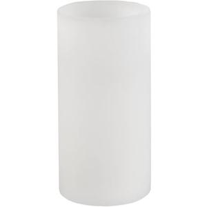 Mikasa Real Wax Flameless LED Battery Operated Candle, 3x6 Inch, White, Flat Top