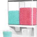 Conworld Laundry Detergent Dispenser, Scent Booster Beads Dispenser for Laundry Room Organization, Suitable for Beads, Stain Remover Powder (2 Grid)