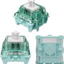 Gateron Magnetic Jade Pro Keyboard Switches, Linear Factory Pre-lubed Freely Setting Pre-Travel 20mm Longer Spring Key Switches Only for Magnetic Gaming Keyboard(10PCS)