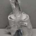 Viosuniu Matt White Ceramic Toilet Brush and Holder Set, Freestanding Toilet Bowl Cleaners Brush, Scrubber Brush for Toilet, Bathroom Accessories with Stainless Handle, Deep Cleaning