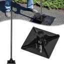 8"x8" Steel Tamper Tool for Yard, 71" Long Handle Heavy Duty Ground Tamper with Rubber Grip, Ideal Garden Landscaping Rammer for Earth Soil Asphalt, Gravel Dirt Compactor Leveling Paver Tool Trash Tamper