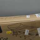 ATORPOK Camping Cot for Adults with Cushion and Pillow, Portable Folding Bed for Sleeping, Lightweight Tent cot with Carry Bag Supports 450 lbs (Grey)