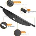 Retractable Trunk Cargo Cover for 2019-2023 Toyota Prius (L Eco/XLE/Limited) - Privacy Security Shade Tonneau Shield