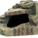 JIHAQUA Large Resin Reptile Tank Accessories Hideouts Cave Habitat Decor for Leopard Gecko Lizards Turtle