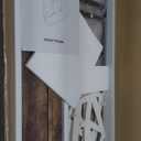 Storage Cabinet, Farmhouse Cabinets with Barn Doors & Shelf, Entryway Cabinet, Small cabinets for Living Room, Dining Room, Entryway, Rustic Brown