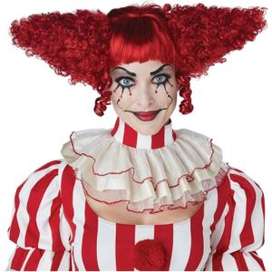 California Costumes, Creepy Clown Wig, Red California Costumes, Creepy Clown Wig, Red