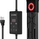 Dual Spa Water Heater, Portable Hot Tub Immersion Water Heater Cast Aluminum Submergible mit Temperature Sensor and Digital Display for Bathtub