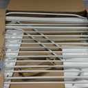 Extra Wide Baby Gate 57.5-62.2 Pressure Mounted,Child Dog Pet Safety Gates with Walk Through Door for Doorways Stairs No Drilling in Door,White