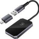 Basesailor Wireless CarPlay and Android Auto Adapter for iPhone 16 15,2-in-1 2024 New Upgraded Bluetooth Car Play Dongle Convert Factory Wired to Wireless,Apple iOS 10+,Andriod 11+