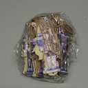 Barydat 36 Pcs Christmas Nutcracker Ornaments for Tree Blue and White Nutcracker Christmas Decoration Wooden Blue and White Hanging Ornaments for Xmas Tree Crafts