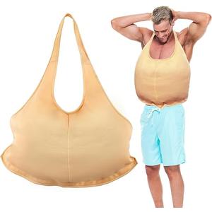 Fake Padded Belly, Fat Suit, Santa Claus Suit, Unisex Stuffed Santa Belly Costume Dress Up Accessory for Christmas Halloween Cosplay