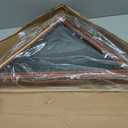 Glass Front Flag Display Case for Burial Flag - Wall Mounted 9.5 X 5 Feet Flag Box for American Veteran Flag and Folded Flag Display - Ideal for Honoring Military Service (Mahogany)