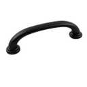 Hickory Hardware 1 Pack Solid Core Kitchen Cabinet Pulls, Luxury Cabinet Handles, Hardware for Doors & Dresser Drawers, 3-3/4 Inch (96mm) Hole Center, Matte Black, Zephyr Collection