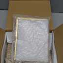 Amyhill 3 Set Gold Floating Picture Frame 6x8 Inch for Picture Sizes 2x3, 3.5x5, 4x6, 5x7, Vertical Tabletop Display Metal Floating Frame Classy Gift for Wedding Birthday Christmas Home Office Decor