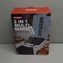 2 in 1 Mini Waffle Maker with Removable Plates, Panini Press Sandwich Maker, Sandwich Press, Waflera Electrica, Sandwichera Electrica, 4 X 4 Inch Classic Waffle Maker for Kids, White