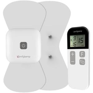 Comfytemp Wireless TENS Unit Muscle Stimulator for Pain Relief Therapy, Relieve Sciatica Rechargeable TENS Machine for Pain Management, Portable TENS Device for Back, Shoulder, Cramps Pain Relief