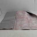 Washable Area Rugs 5'x7' Non-Slip Modern Abstract Soft for Living Room Entryway Bedroom Nursery, Print Pattern, Grey Pink