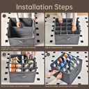 INSTY 2 Pack Shoe Organizer for Closet,Fits up to 32 Pairs,Adjustable Dividers for Shoe Storage,Fabric Shoe Storage Bins with Clear Cover,Grey