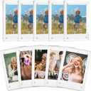10 Pack Acrylic Polaroid Refrigerator Magnet Picture Frames, Clear Mini Frames for Instant Photos, 2.36 x 3.54 Inch Magnetic Instax Frame for Refrigerator Display