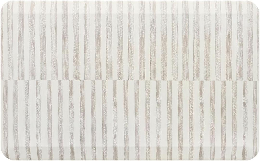 House of Noa Nama Standing Mat  Anti-Fatigue Cushioned Kitchen Mats for Floor | Ergonomic Bounce-Back Foam Kitchen Mats | Anti-Fatigue Mats for Kitchen & Standing |Reese Bark | 22" x 36"