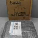 Beinilai Collapsible Foot Spa,Foot Bath with Heat and Massage and Bubble Jets,Foot Soak Tub with Six Non Motorized Rollers,Acupressure Massage Points,Red Light and Removable Pumice Stone