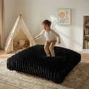 Matini Home Crash Pad - Sensory Pad with Cover Foam Blocks for Kids and Adults, Ideal Gymnastics Equipment - Charcoal 36" X 36"