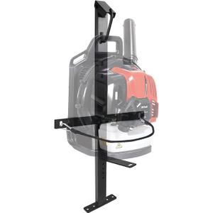 Backpack Blower Rack for Trailer, Heavy-Duty Universal Storage Holder with Adjustable Holding Base Fit 22" to 26" Blowers for Landscaping Trailer Truck, Black, Pack of 1