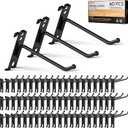 INCLY 4 Inch Gridwall Hooks, 60 Pack Heavy Duty Black Display Hooks for Grid Wall Panels, Gridwall Accessory for Storage Display Clothes in Retail Shop Garage