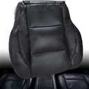 GXARTS Front Driver Bottom Replacement Seat Cover Dark Gray Microfiber Leather Compatible with Nissan Titan 2005 2006 2007 2008 2009 2010 2011 2012 2013 2014 2015