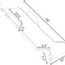 Universal Trampoline Slide 60" * 20" Slide with 2 Iron Plasticized Handles Buffer Bottom Wear-Resistant Fabric Safety Ladder for Kids and Toddle