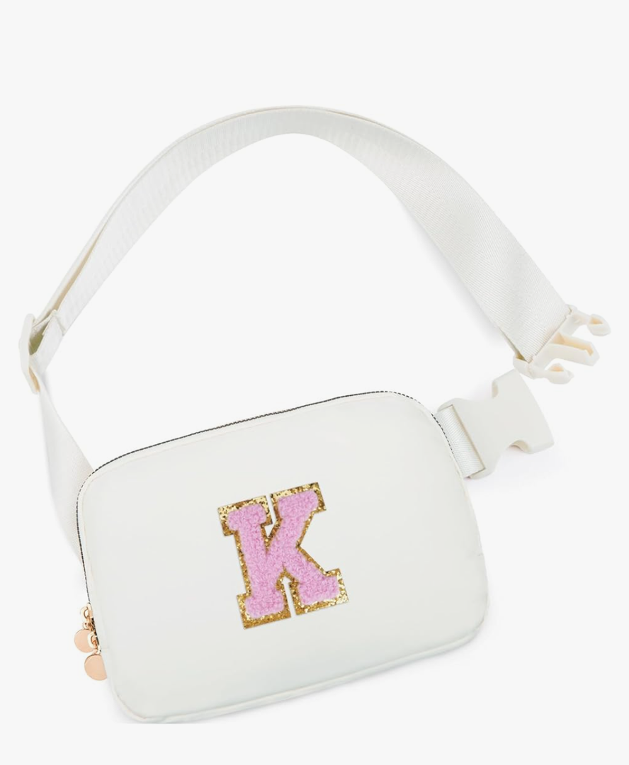 Birthday Gifts for 4 5 6 7 8 9 10 11 12 13 Year Old Girls,Gifts for Teens Kids Daughter Sister Her,Two Way Zipper Crossbody Bag Fanny Pack Belt Bag Cute Trendy Stuff - Cream,K