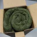 Kevin Textile Spring Waterproof Decorative Pillow Covers Moss Green 22x22 Inch Pack of 2 Soft Boucle Textured Euro Pillowcases Elegant Accent Pillows for Couch Sofa Chair Bed Indoor Outdoor