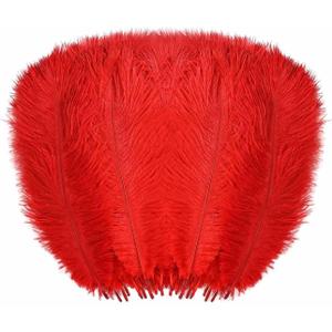 Ostrich Feathers Bulk for Centerpieces for Wedding Birthday Gatsby Party, Decorative Plumes for Vase & Table & Christmas Tree Decor
