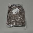 Faux-Fur Pull Through Scarf With Hidden Zipper Pocket for Women, Fur Neck Collar Scarf Cozy Wrap Concealed Storage (Brown)