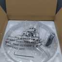 VOLISUN Low Profile Ceiling Fans with Lights and Remote, 20in Flush Mount Ceiling Fans with Light, 3000K-6500K Dimmable Fandelier LED Fan Light, White Bladeless Ceiling Fans with Lights for Bedroom