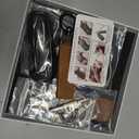 YO&YOYE Compatible with Porsche Key Fob Cover with Keychain Leather Key Case Protector Fit for Porsche Cayenne 911 Taycan Panamera, Brown