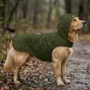 Dog Raincoat Reflective Adjustable Hooded Pet Rain Jacket Poncho with Leash Hole for Dogs S-5XL