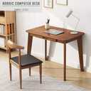IOTXY Solid Wood Writing Desk - Home Office Workbench Desk with Drawer, Laptop Computer Work Study Table
