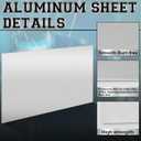 MorningRo 1 Pcs 5052 Aluminum Sheet Metal 18" x 24" Aluminum Plate 1/16 (0.06'') Inch Thickness Rectangle Metal Panels for Industry Crafting Handcraft DIY Projects