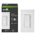 Leviton Decora Smart Switch, Wi-Fi, Works with Matter, Alexa, Google Assistant, Apple Home/Siri & Wired or Wirefree 3-Way, Neutral Wire Required, D315S-1RW, White