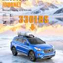 KINGGERI 330lbs Roof Rack Cross Bars Fit for 2019-2023 Hyundai Santa Fe & Santa Fe Hybrid, Lockable Heavy Duty Full Metal Aluminum Roof Rack Cross Bars Cargo Hauler Bag Luggage Kayak Car Accessories