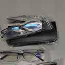 Gaoye 6 pack Executive Style Reading Glasses Men - Durable Readers with Blue Light Filtering - Comfortable Fit with TR90 Frames (Black)