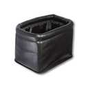 Leather Car Trash Can, Luxury Car Organizer, Leakproof Garbage Can for Car and Trucks, Black