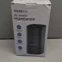 ROSEKM Humidifiers for Bedroom, 2.0L Cool Mist Humidifier for Home Plant and Baby Nursery, Quiet Ultrasonic Humidifier with 360 Nozzle, Auto Shut-Off, Filterless, Black