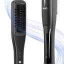 Hair Straightener Brush,Venxis Straightening Comb with Steam, 3 Temp Settings & 20s Fast Heating, 120 Voltage&30-Minute Auto Shut-Off, Steam Design for Hair Treatment
