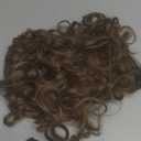 Curly Clip In Hair Extensions, 4PCS 20 Inch Light Brown Extensions Clip Ins, Lace Weft Short Curly Invisible Natural Hairpieces for Women